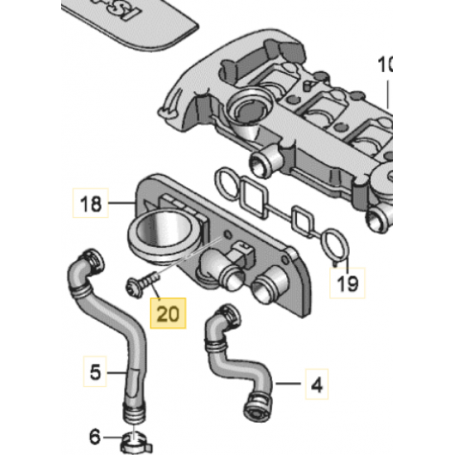 Genuine VAG TFSI PCV Securing Bolt - N90905902