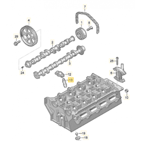 Genuine VAG 2.0 TFSI EA113 Hydraulic Lifters - 022109423D - Set Of 16